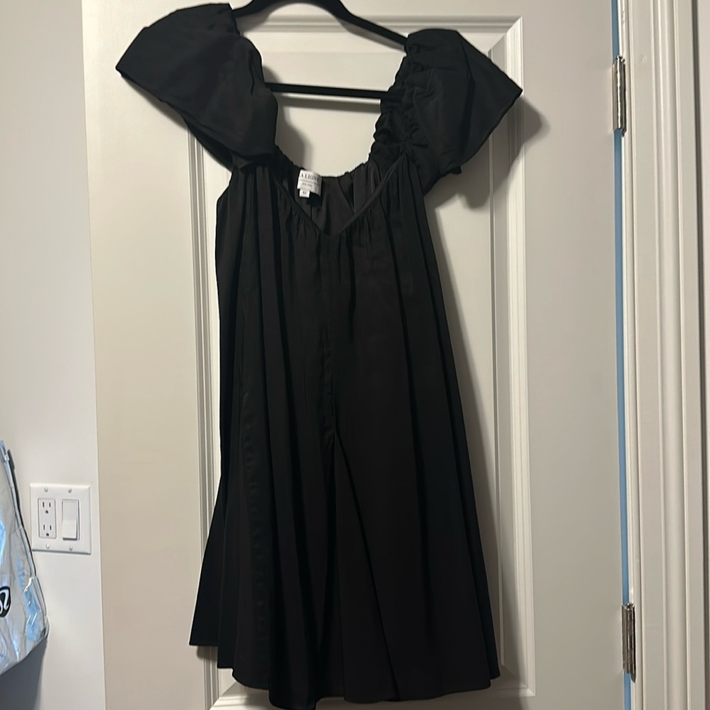 La Ligne New York Black Puff Sleeve Dress